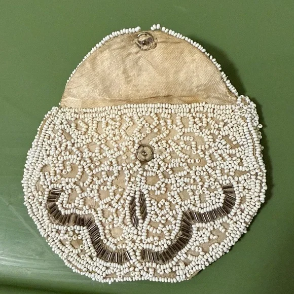 Antique Beaded Purse 1930’s. Handmade in Belgium. - Picture 4 of 6